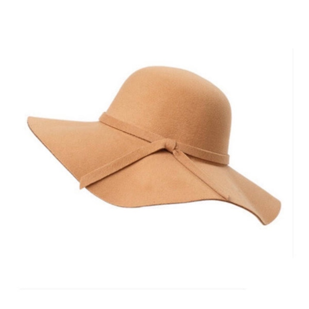 Light Brown Suede Fall Floppy Hat